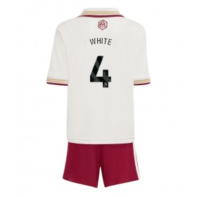 Arsenal Ben White #4 Tredje skjorte til barn 2025-26 Kortermet (+ korte bukser)